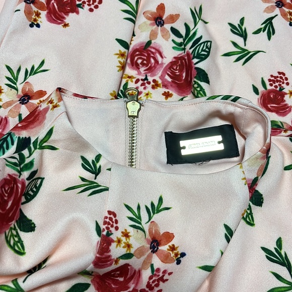 NWT Alexia Admor mock neck midi dress light pink color day dress - Picture 3 of 7